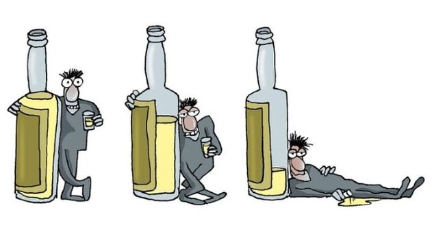 a férfi alkoholizmus stádiumai