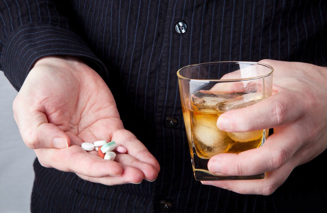 antibiotikumokkal és alkohollal való kompatibilitás