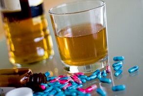 alkohol és antibiotikumok használata
